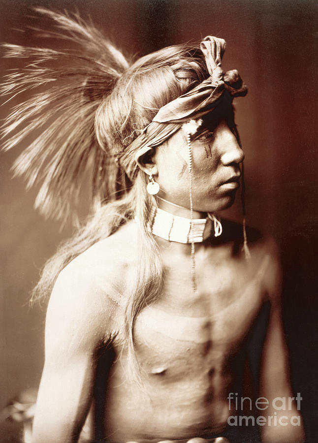 Shows As He Goes By Edward S. Curtis, C.1904 Photograph by Edward Sheriff Curtis