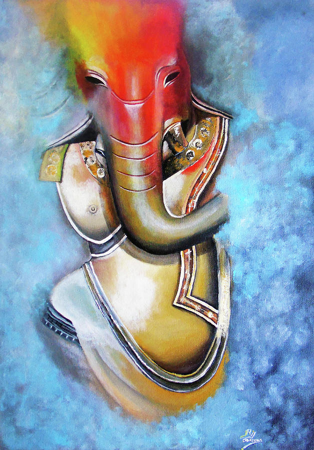 sri ganesha painting