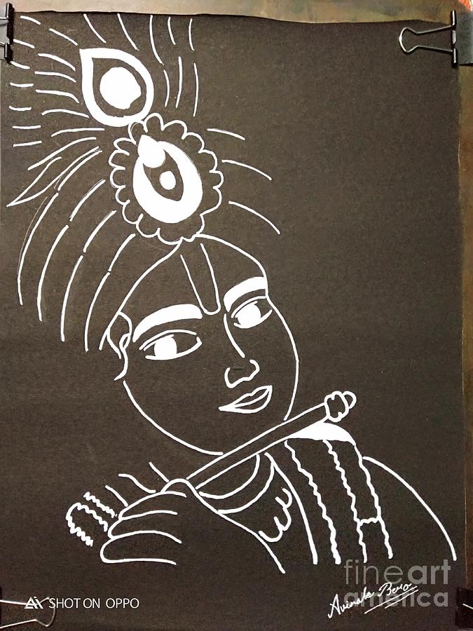 Easy Shree krishna drawing, full video on my youtube channel #drawing  #howtodraw #krishna #krishnadrawing #radhakrishna #hallynewyear… | Instagram