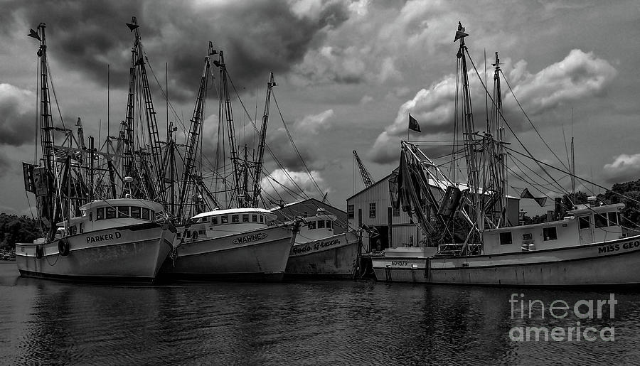 Shrimp Boat Row - Mcclellanville Photograph