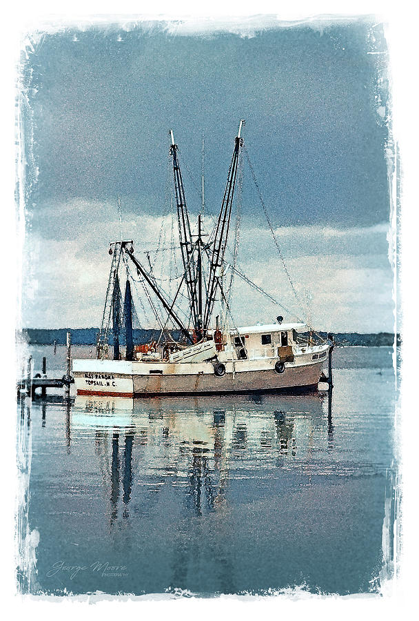 Shrimper at Sneads Ferry Photograph by Moore Fine Art America