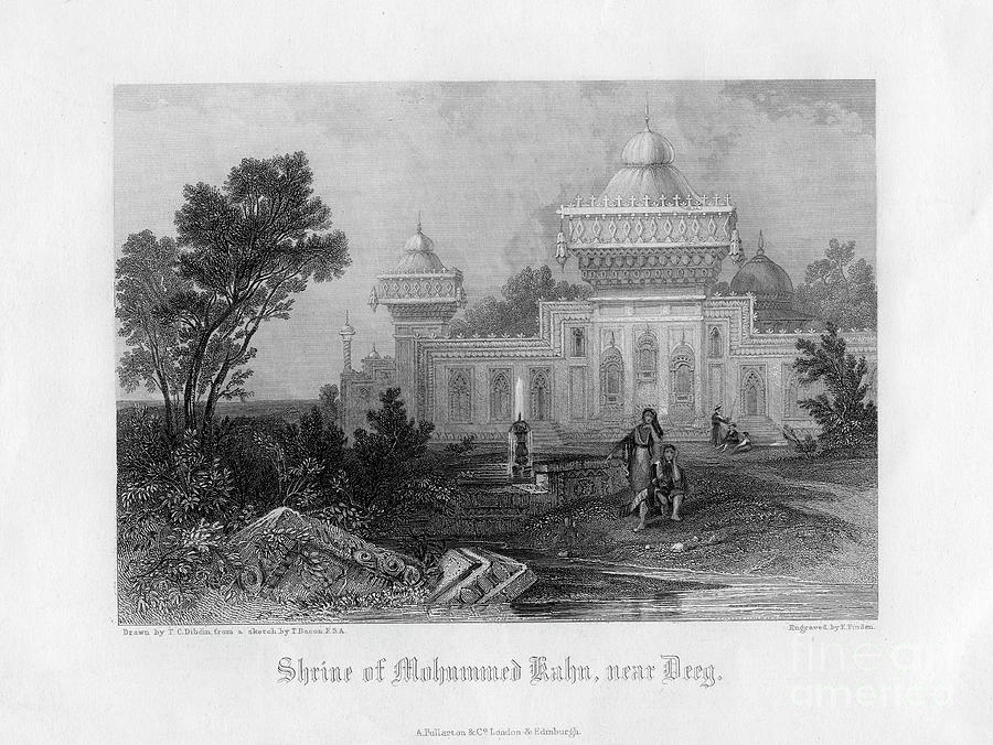 Shrine Of Mohummed Kahn, Near Deeg Drawing by Print Collector