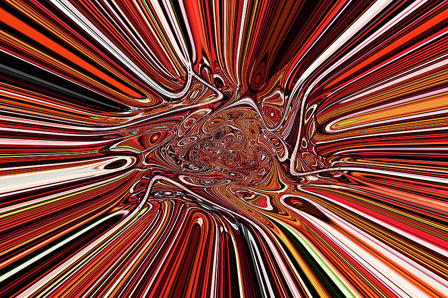 Shrinking Space Abstract Digital Art by Tom Janca