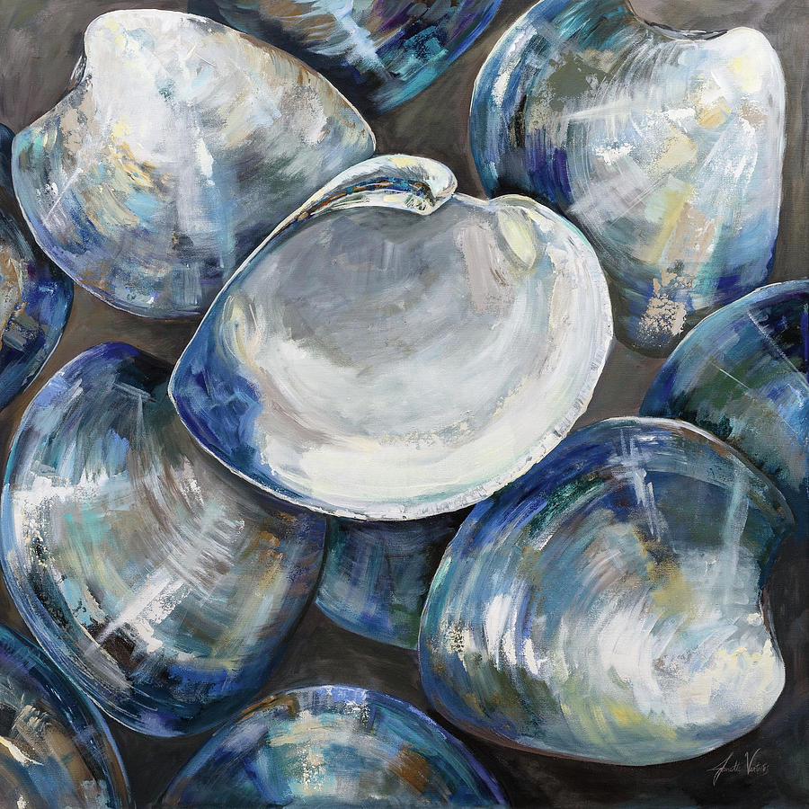 Shell Painting - Shucks Its Monday by Jeanette Vertentes