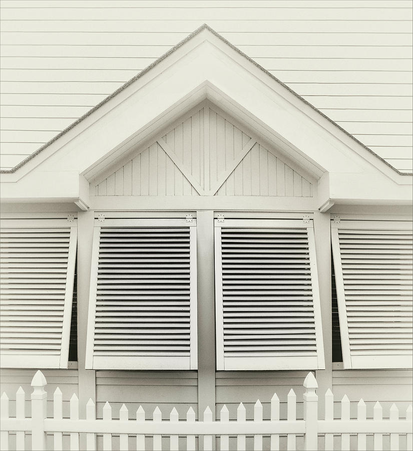 Abstract Photograph - Shutters Ajar by Gilbert Claes