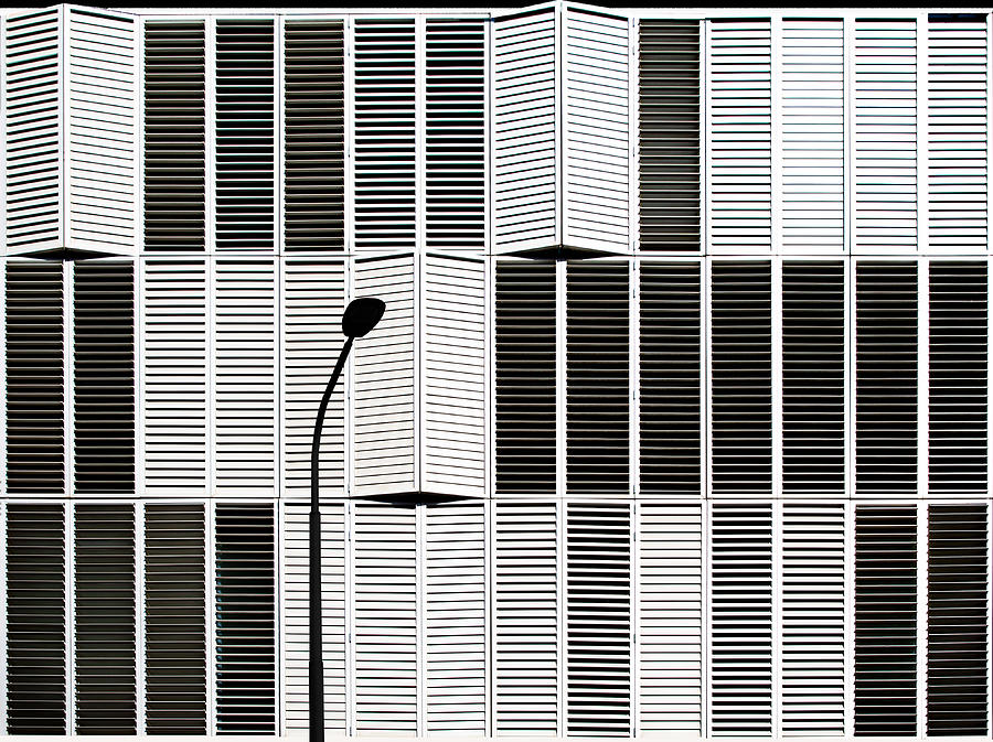 Architecture Photograph - Shutters by Inge Schuster