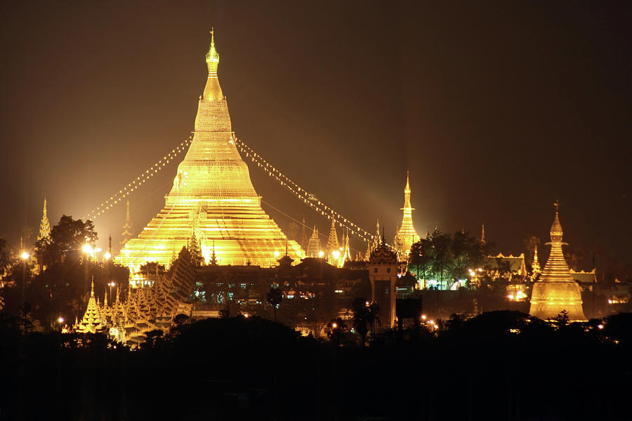 Shwedagon Zedi Daw, Rangoon Yangon Photograph by Joe & Clair Carnegie / Libyan Soup
