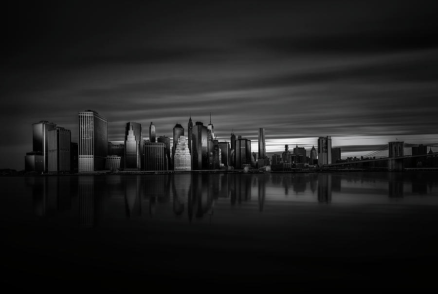 Brooklyn Bridge Photograph - Shy Dawn Light by Jorge Ruiz Dueso