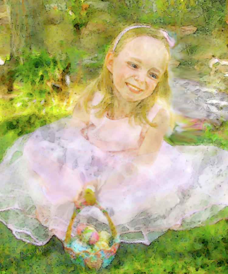 Shy Innocent Bliss Painting by Bonnie Marie