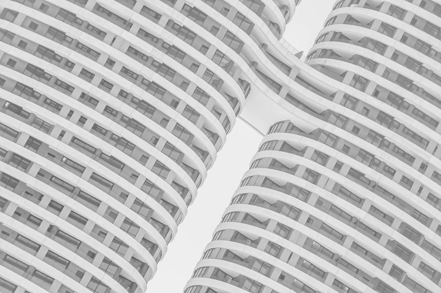 Architecture Photograph - Siamese Twin Towers by Joshua Raif