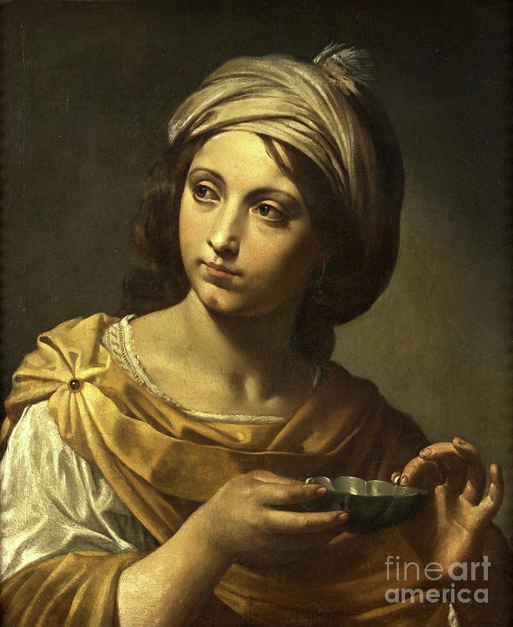 Portrait Painting - Sibilla by Francesco Cozza