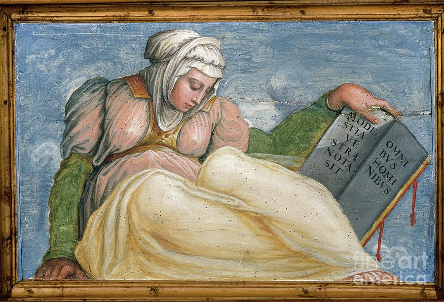 Giorgio Vasari Painting - Sibyl, Camera Di Abramo, 1542 by Giorgio Vasari