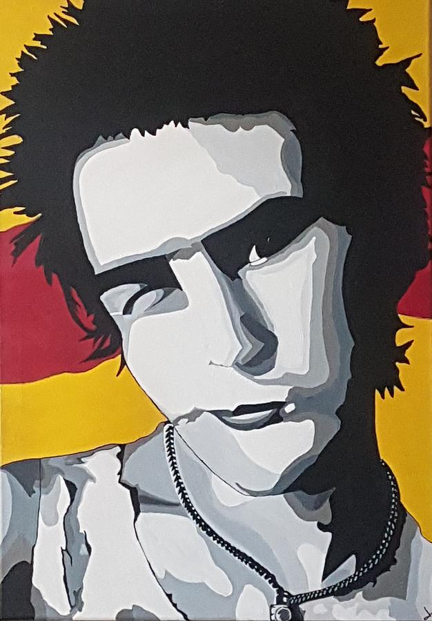 Sid Vicious Painting by Lauren Warne - Pixels