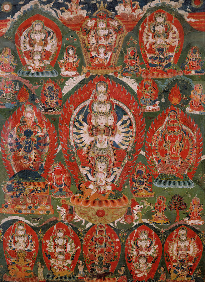 Siddha Lakshmi Painting by Unknown Tibetan Artist - Fine Art America