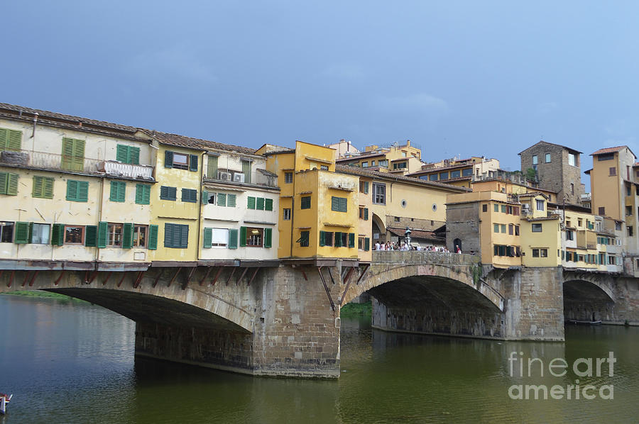 Side View of Ponte Vecchio Florence Photograph by Aicy Karbstein