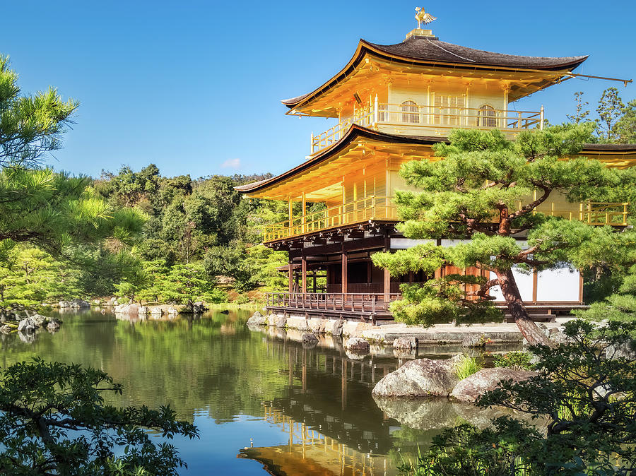 Side View of the The Golden Pavilion in Kyoto. Photograph by Daniela ...