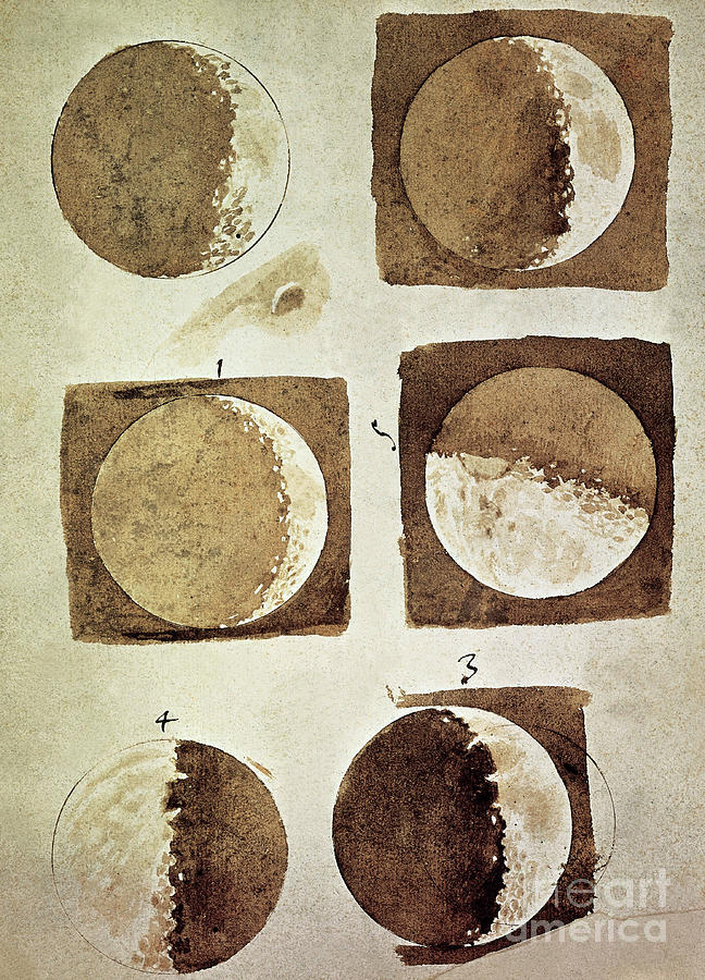 Sidereus Nuncius Drawing by Galileo Galilei