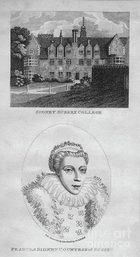 Sidney Sussex College Frances Sidney Drawing by Print Collector
