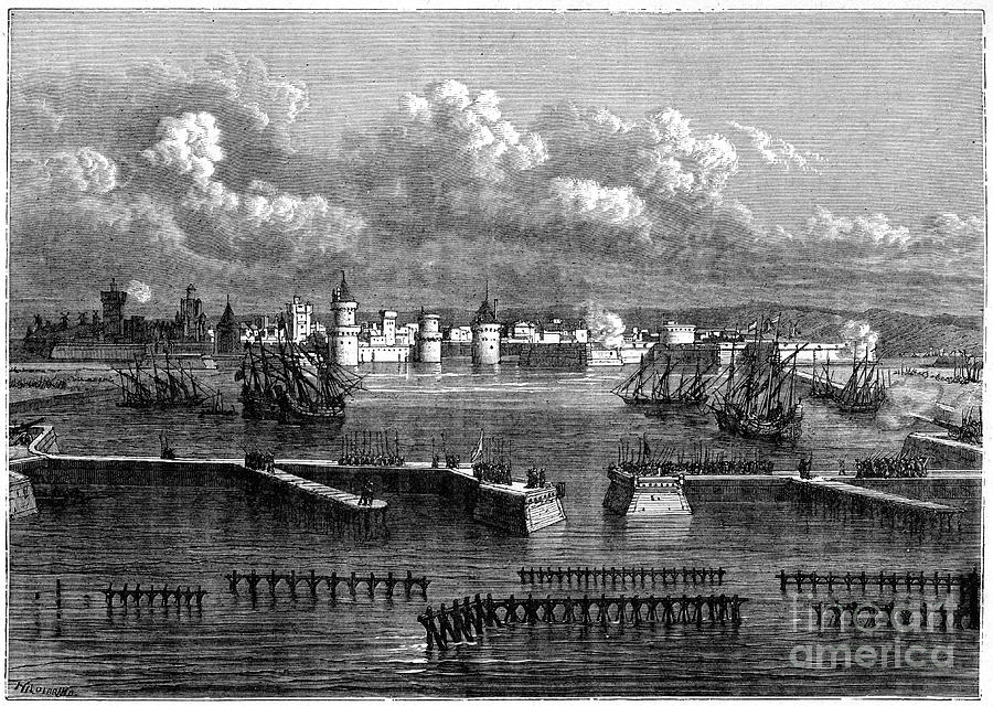 Siege Of La Rochelle, 1898. Artist Drawing by Print Collector