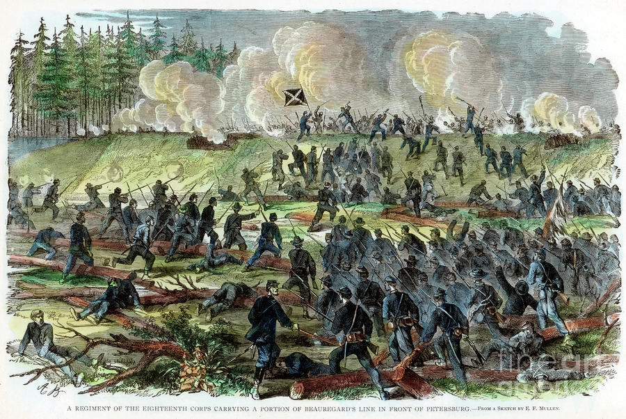 Siege Of Petersburg, Virginia, American Drawing by Print Collector