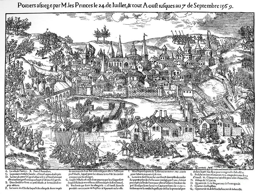 Siege Of Poitiers, French Religious Drawing by Print Collector