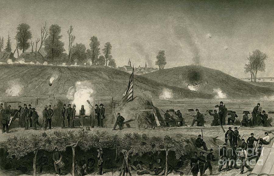 Siege Of Vicksburg Drawing by Print Collector