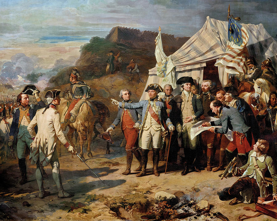 Siege Of Yorktown, 1781 Painting By Louis Charles Auguste Couder - Pixels