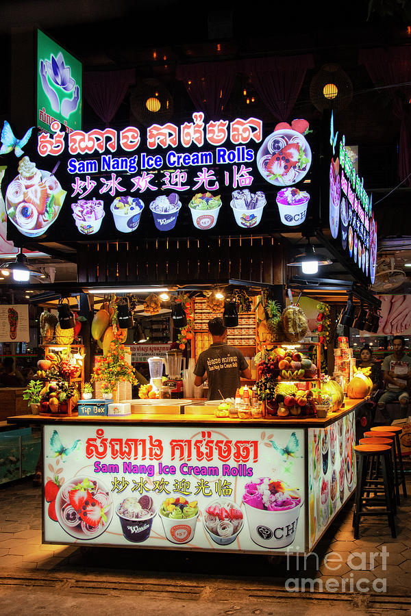Siem Reap Ice Cream Stand Photograph by Bob Phillips - Fine Art America