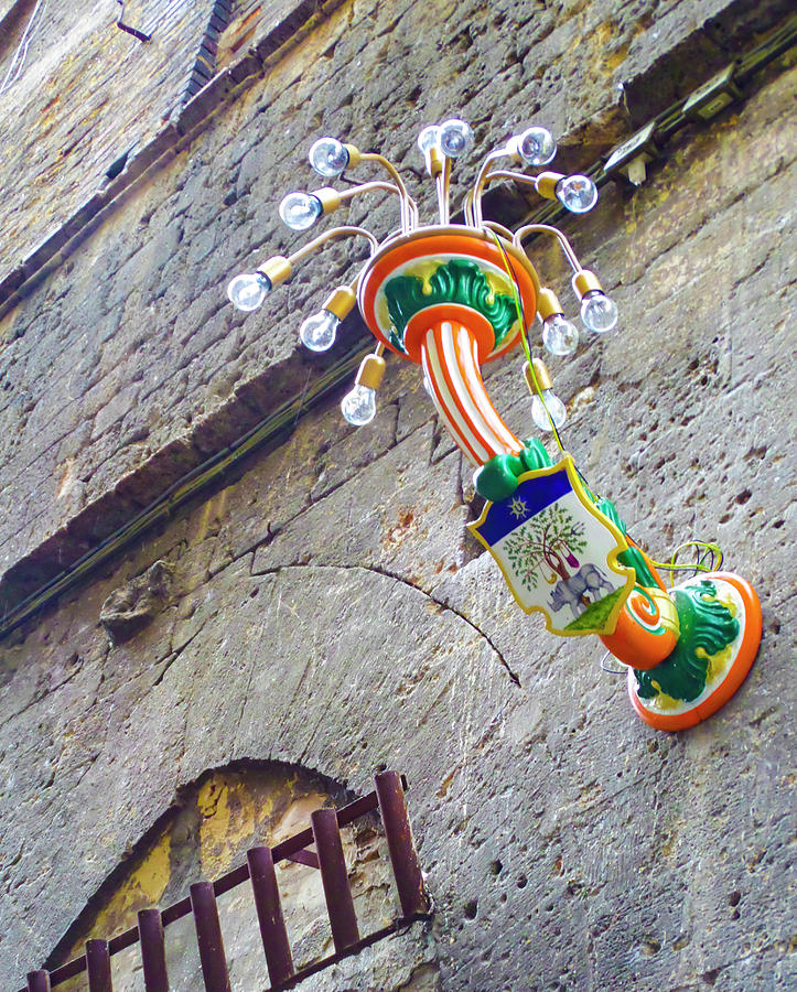 Siena Street Lamp Photograph