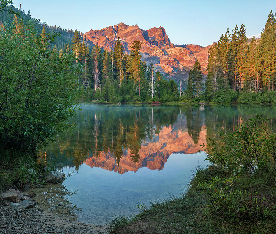 Sierra Buttes From Sand Pond, Tahoe National Forest, California Photograph by Tim Fitzharris
