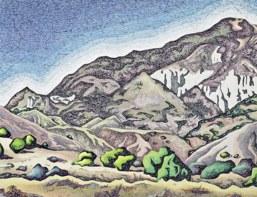 Dale Beckman Drawing - Sierra Negra by Dale Beckman Dale Beckman Drawing - Sierra Negra by Dale Beckman