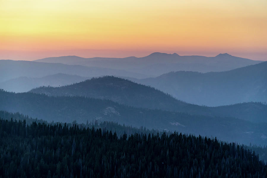 Sierra Nevada Mountains at Sunset Photograph by Daniel Woodrum