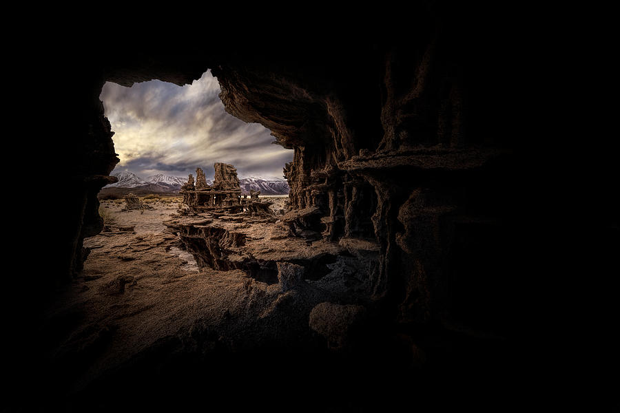 Sierra Nevada Mountains From Tufa Cave Photograph by Kirbyturnage