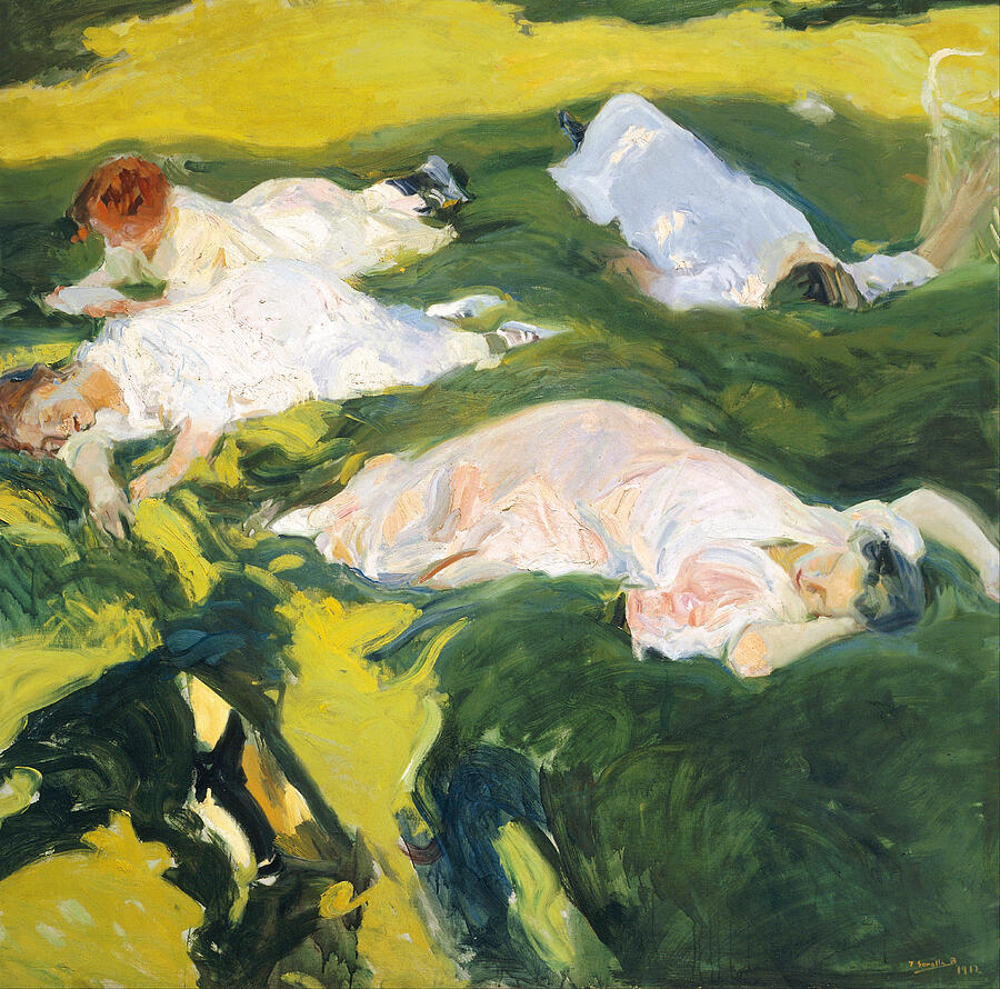 Siesta Painting by Joaquin Sorolla - Fine Art America