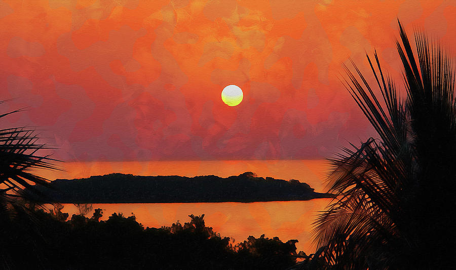 Siesta Key, Florida Sunset - 06 Painting by AM FineArtPrints