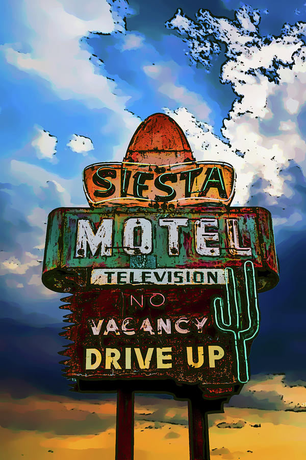 Siesta Motel Art Photograph by Darryl Brooks