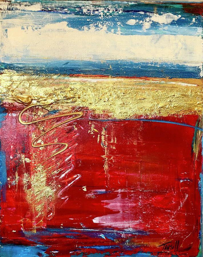 Abstract Painting - Sieze the Day by Tansill Stough