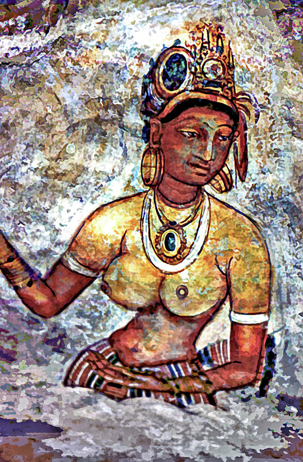 Sigiriya Photograph - Sigiriya Fresco  Painting by Steve Harrington