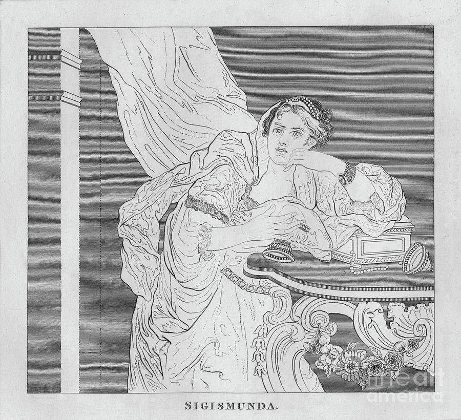 Sigismunda Drawing by Print Collector
