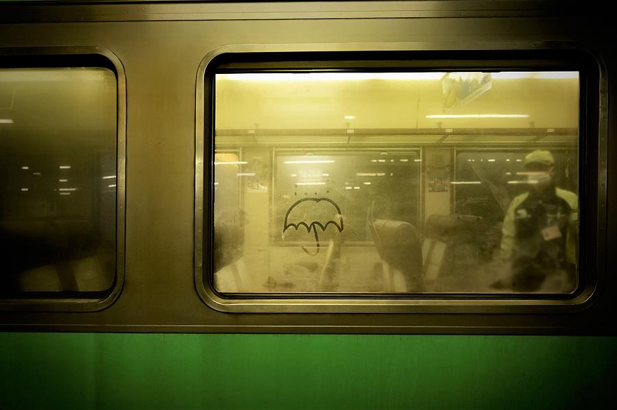 Street Photograph - Sign Of Rain by Reiko Kiri