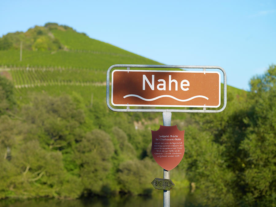 Signboard On Luitpold Bridge In Oberhausen, North Rhine-westphalia, Germany Photograph by Jalag / Michael Holz