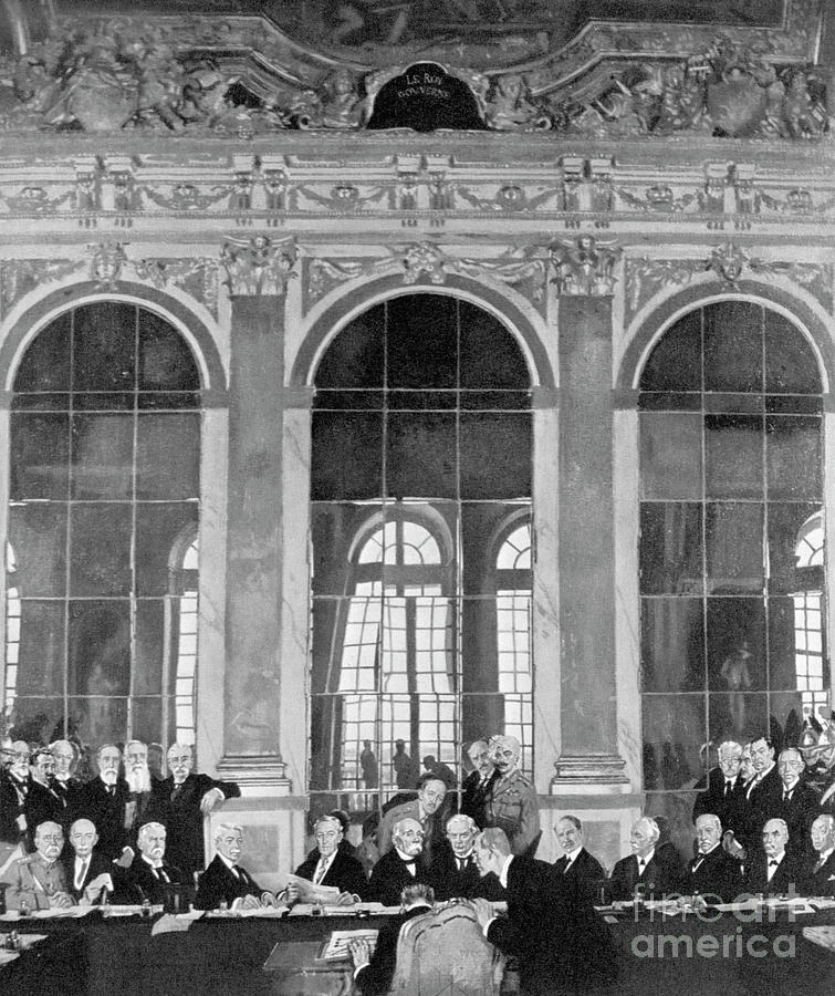 Signing Of The Treaty Of Versailles Photograph by Bettmann