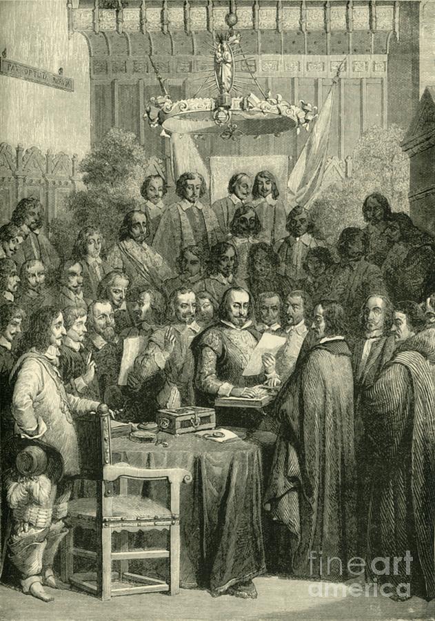 Signing Of The Treaty Of Westphalia Drawing by Print Collector