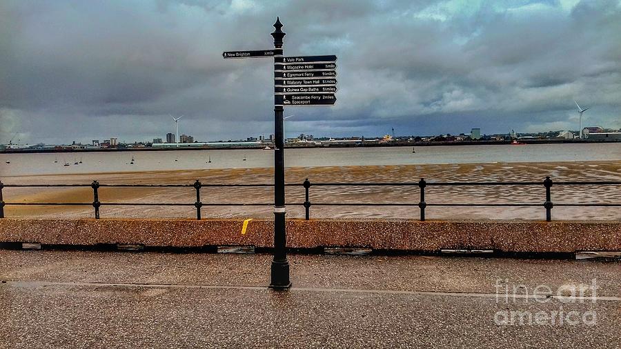 Signpost Of New Brightons Promenades Photograph