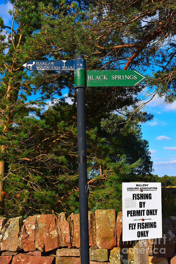 Signposts, Pentland Hills Regional Park Photograph by Yvonne Johnstone