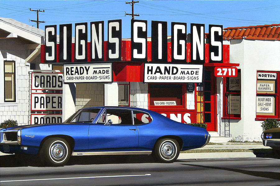 Signs Signs Painting by Michael Ward