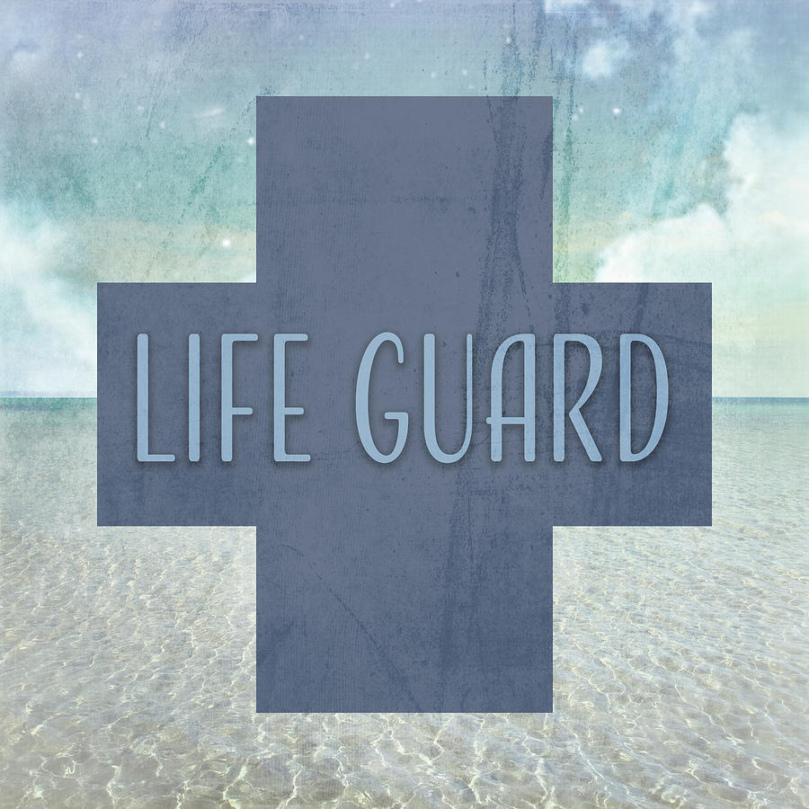 Beach Mixed Media - Signs_sealife_lifeguard4 by Lightboxjournal