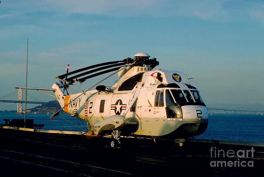 Sikorsky Sh 3 Sea King On The Uss Kitty Hawk Cv 63 By Wernher Krutein