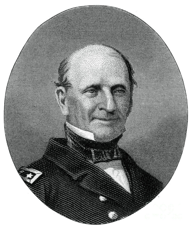 Silas Horton Stringham, Admiral Drawing by Print Collector