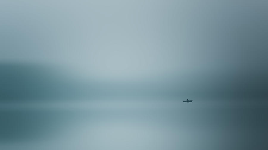 Landscape Photograph - Silence At The Lake by Renate Wasinger
